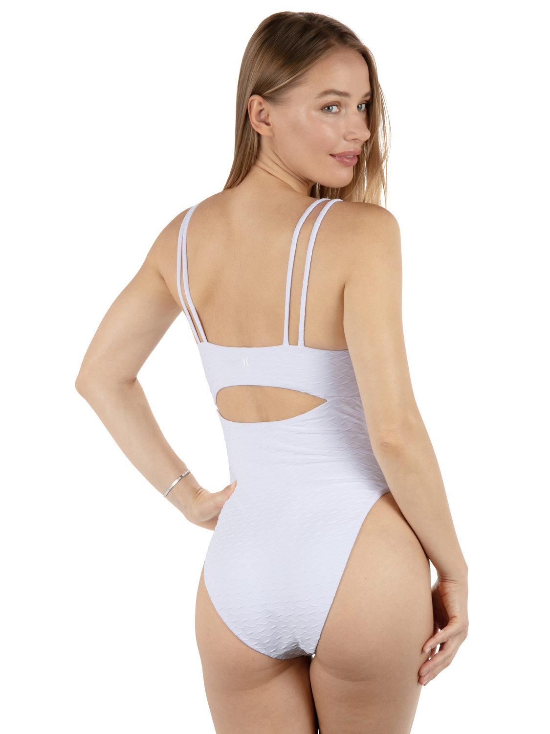 Amphora Moderate One Piece Swimsuit in White