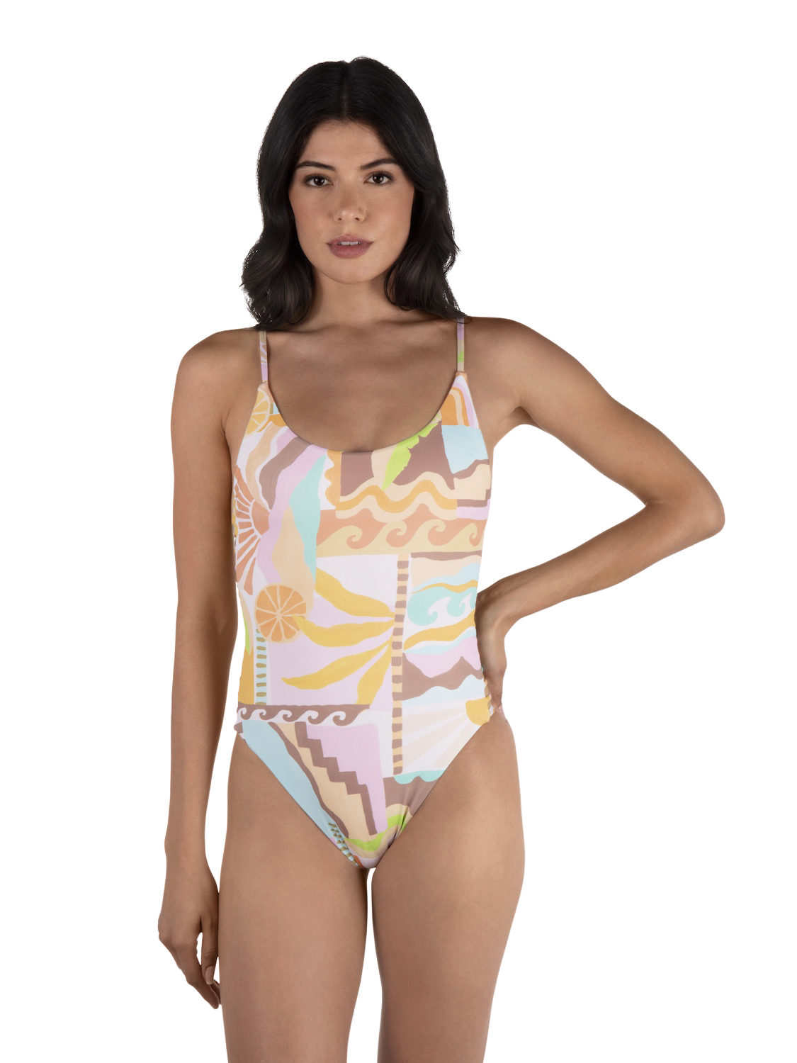 Vacay Dreams Moderate One Piece in Sour Apple