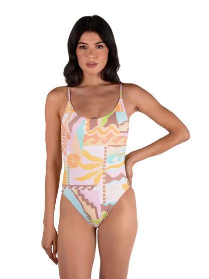 Vacay Dreams Moderate One Piece in Sour Apple