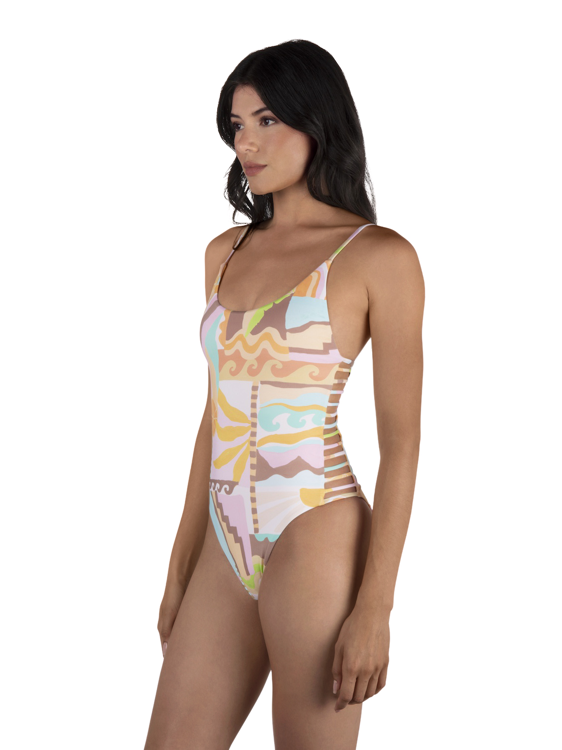 Vacay Dreams Moderate One Piece in Sour Apple