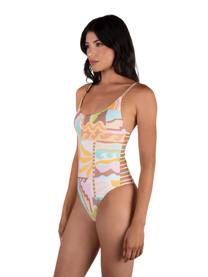 Vacay Dreams Moderate One Piece in Sour Apple