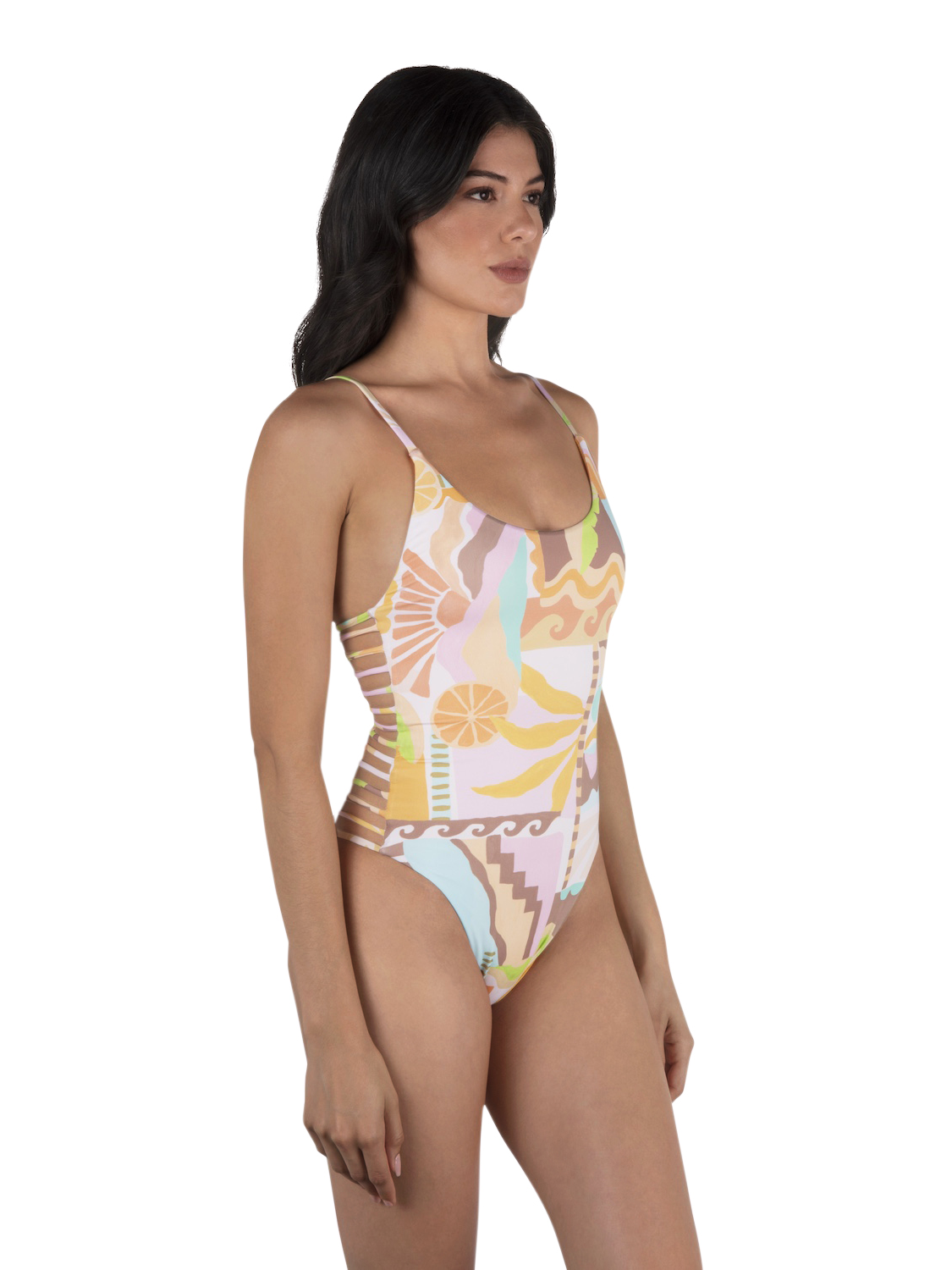 Vacay Dreams Moderate One Piece in Sour Apple