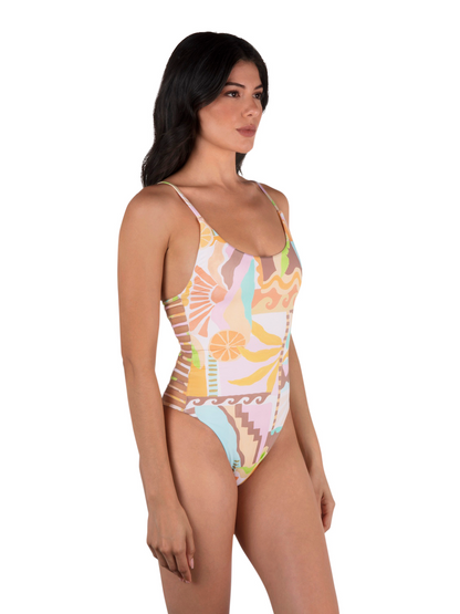 Vacay Dreams Moderate One Piece in Sour Apple