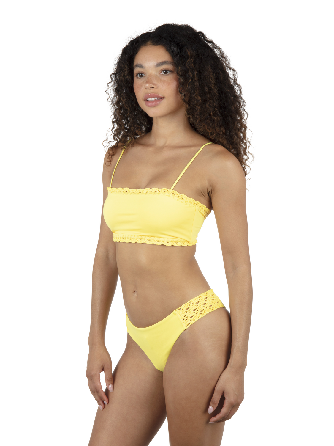 Macrame Bandeau Bikini Top in Mimosa