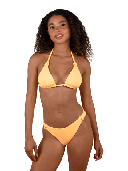 Solid Moderate Scoop Knot Bottom in Melon