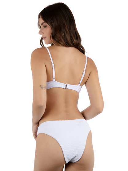 Amphora Bralette Bikini Top in White