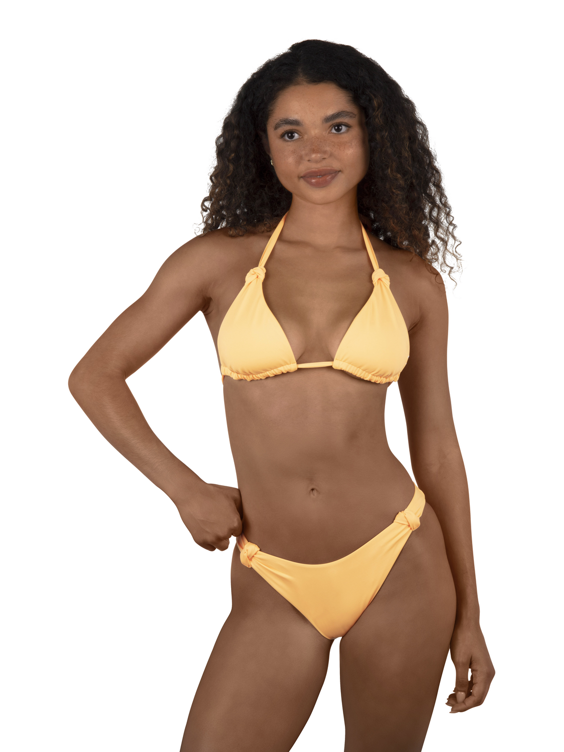Solid Knot Triangle Top in Melon