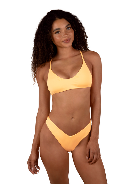 Solid Crossback Top in Melon