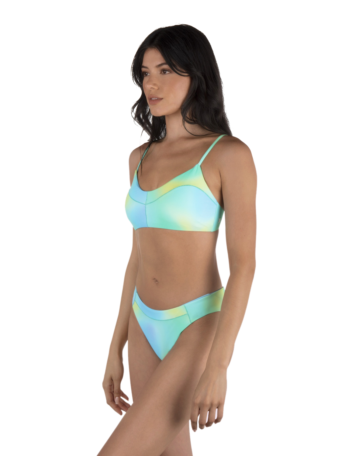 Sunset Ombre Max Solid Bralette in Limeaide