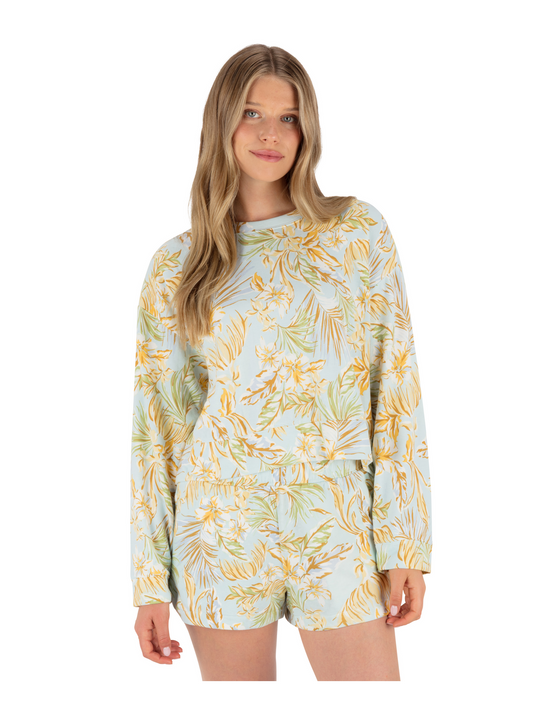 Fall Palms Boxy Crew in STARLIGHT BLUE
