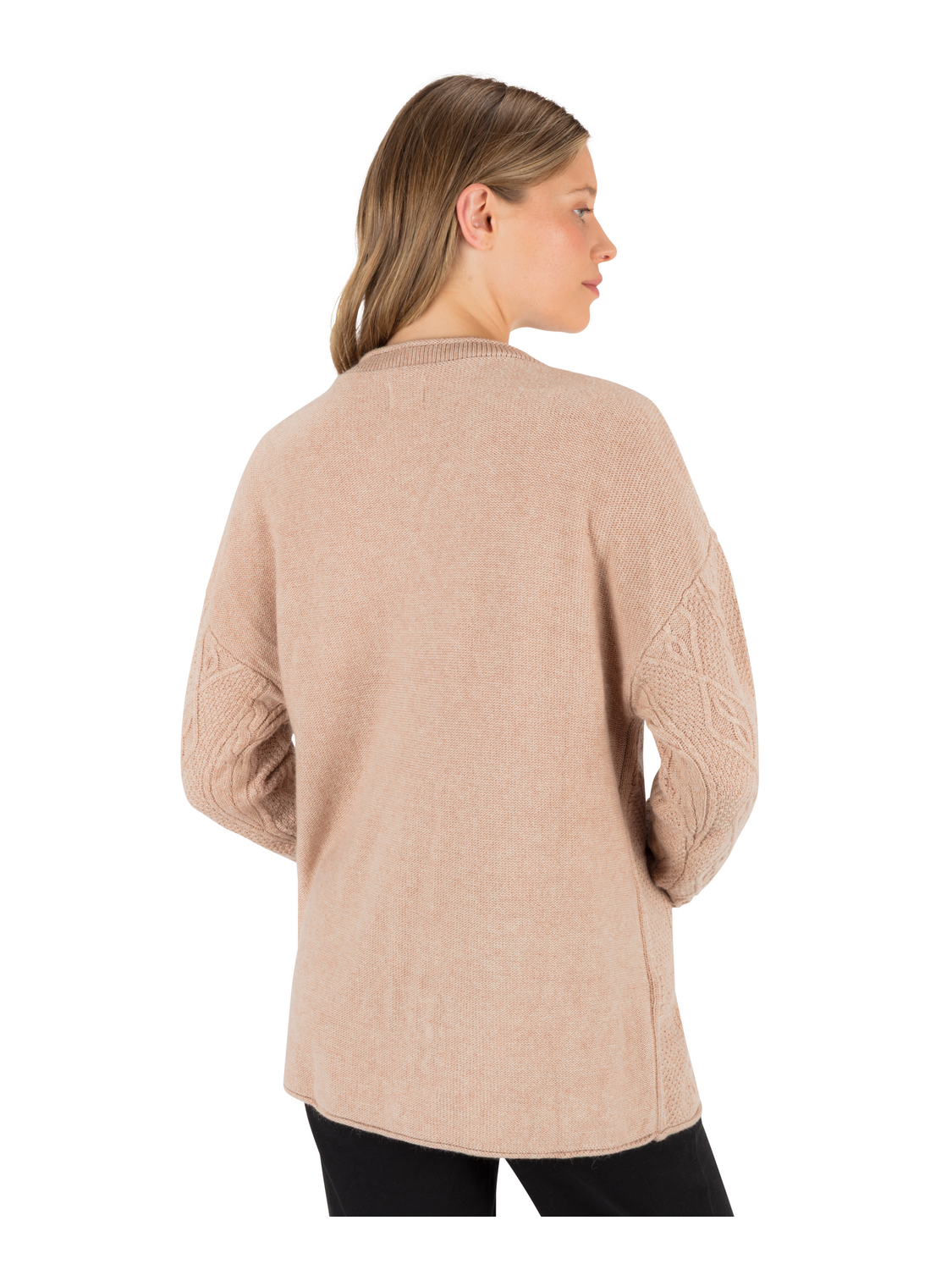 New Roads Cardigan in HEATHER OATMEAL