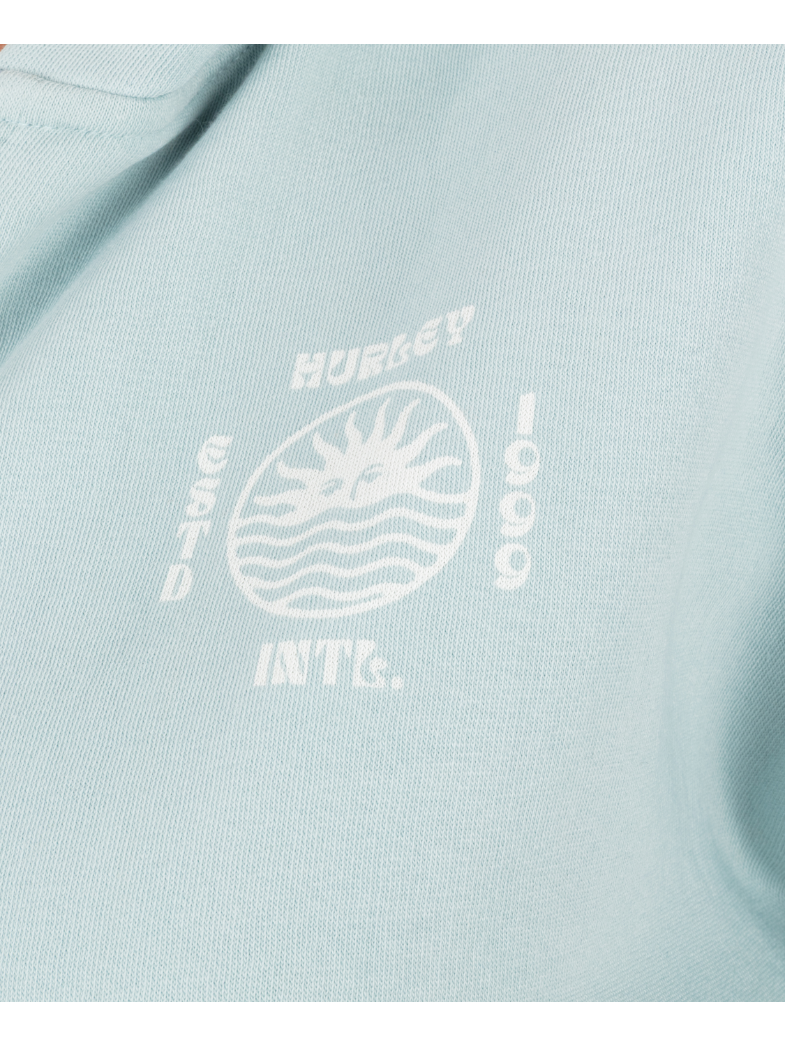 Bliss Crop Zip Hoodie in STARLIGHT BLUE