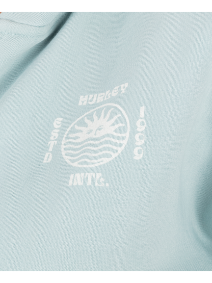 Bliss Crop Zip Hoodie in STARLIGHT BLUE
