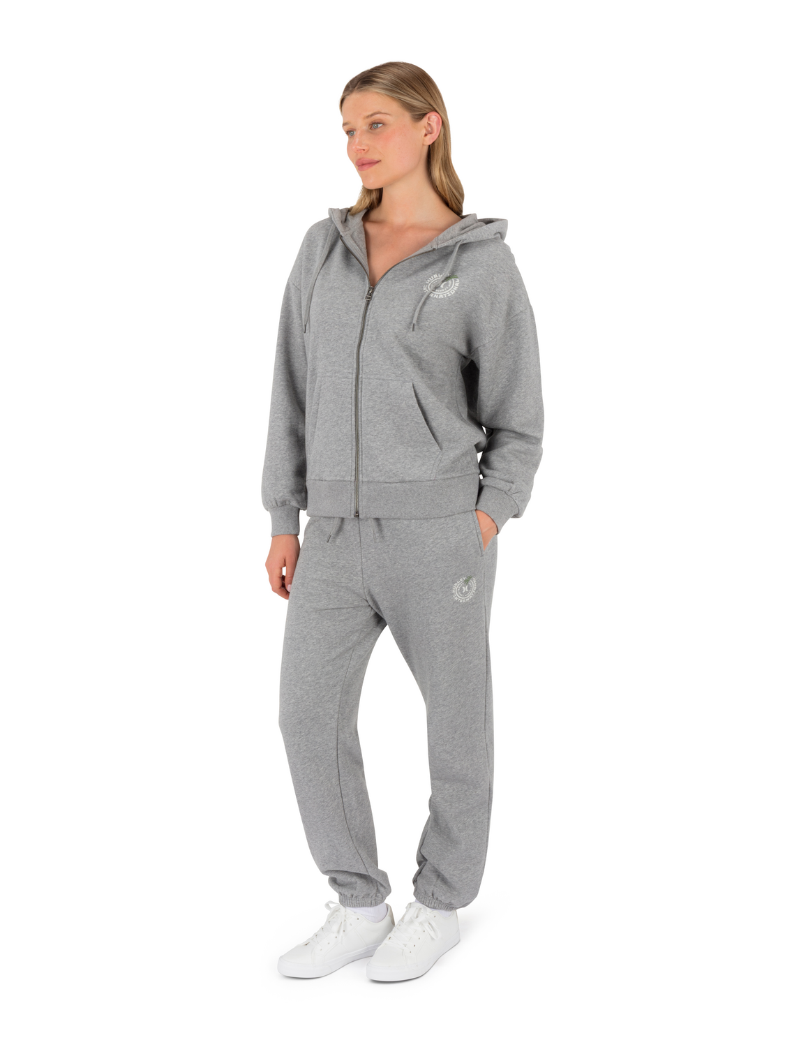 Solamar Zip Hoodie in GREY HEATHER