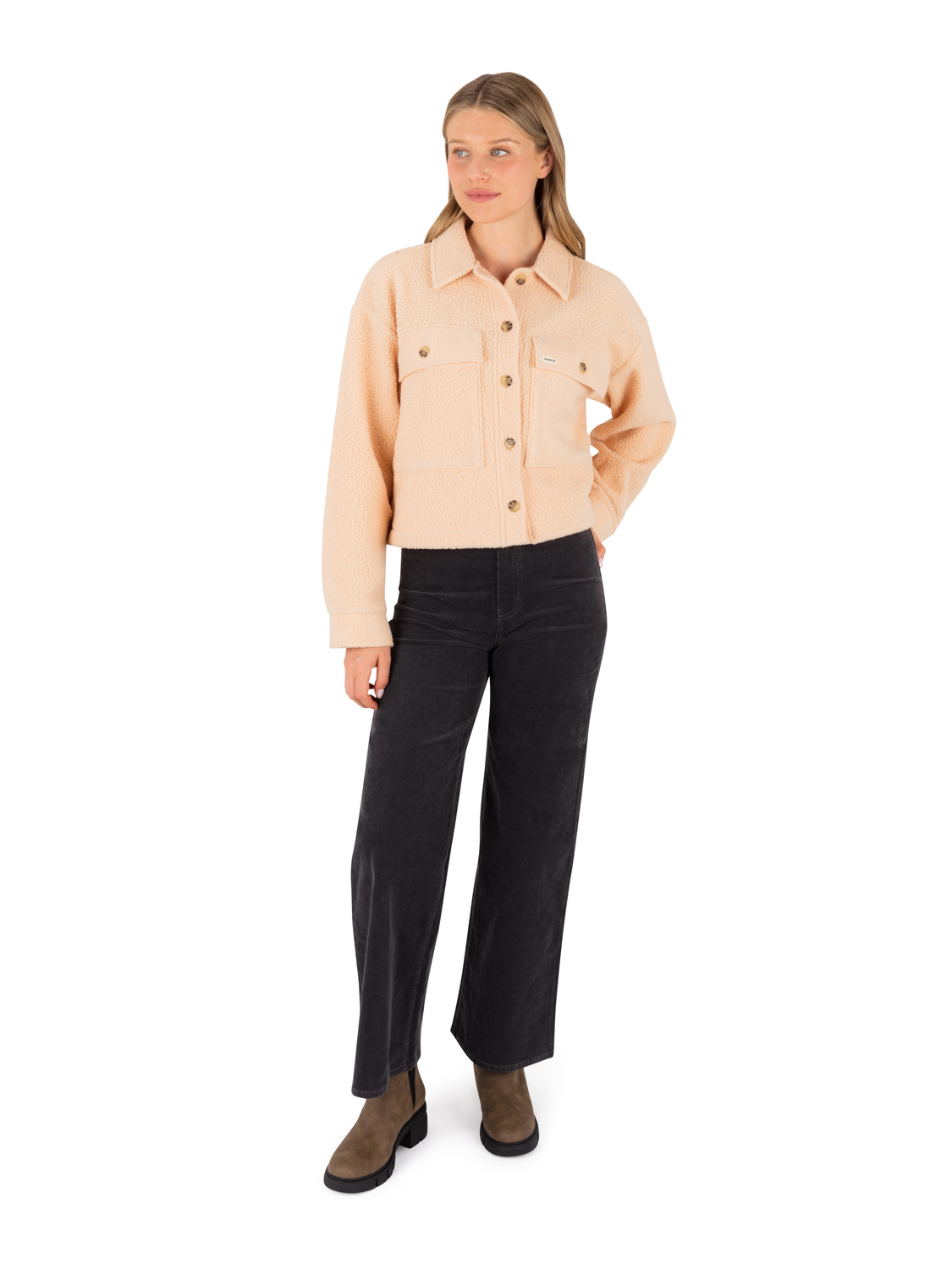 Pit Stop Polar Fleece Jacket in SANDY
