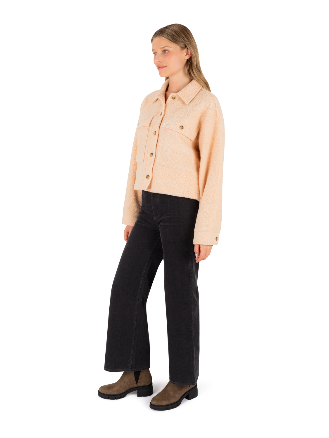 Pit Stop Polar Fleece Jacket in SANDY