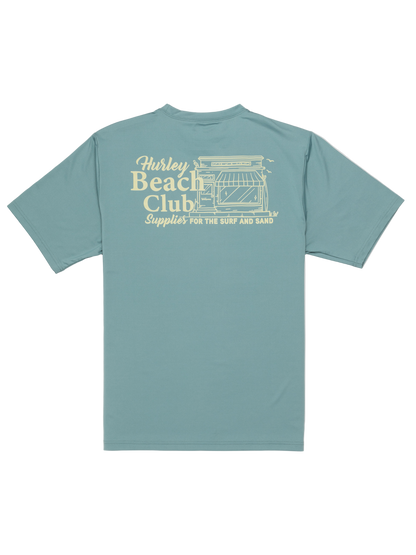 Hybrid UPF Short Sleeve Rashguard in KHAKI GREEN
