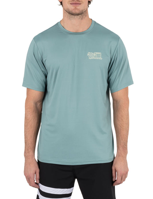 Hybrid UPF Short Sleeve Rashguard in KHAKI GREEN