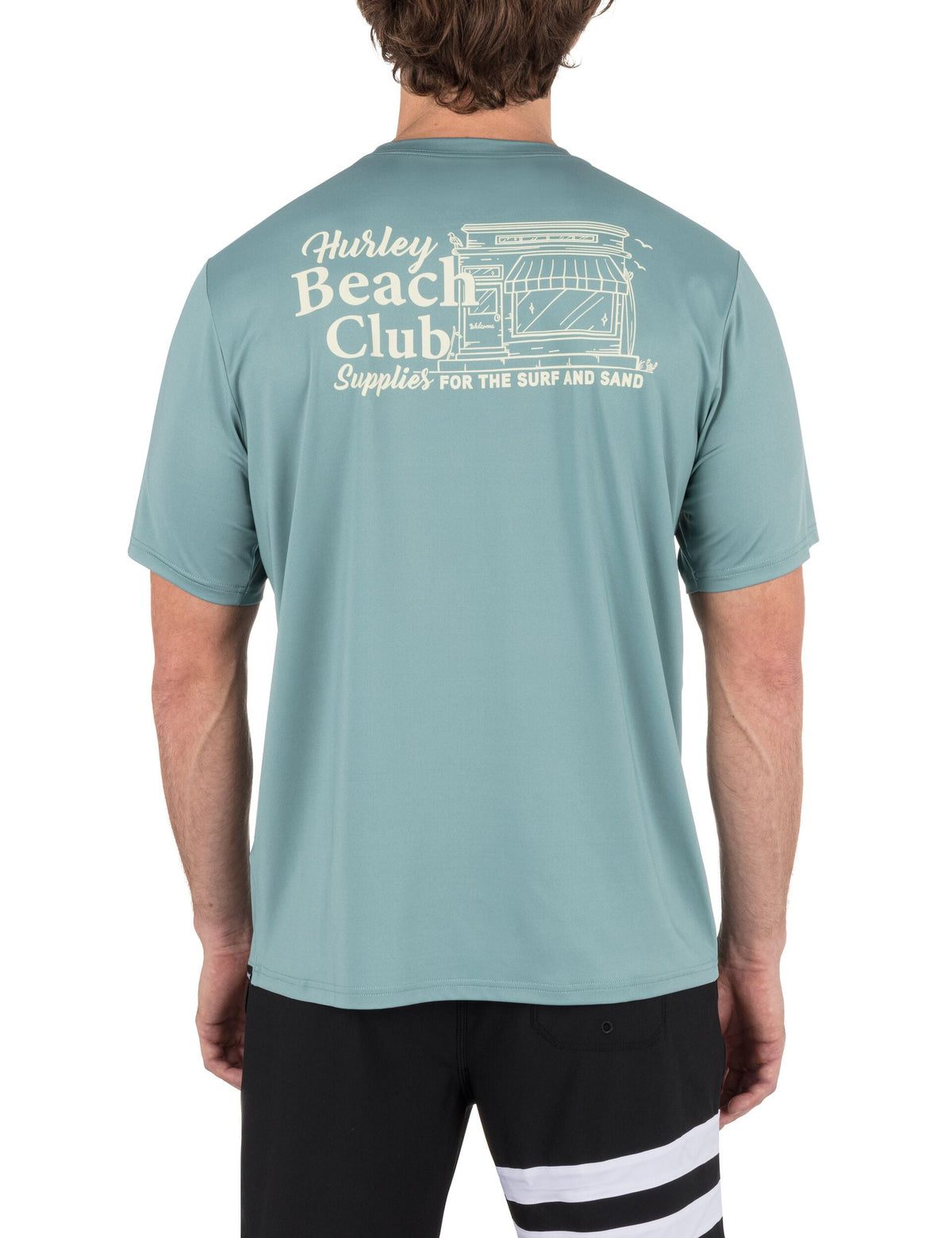Hybrid UPF Short Sleeve Rashguard in KHAKI GREEN