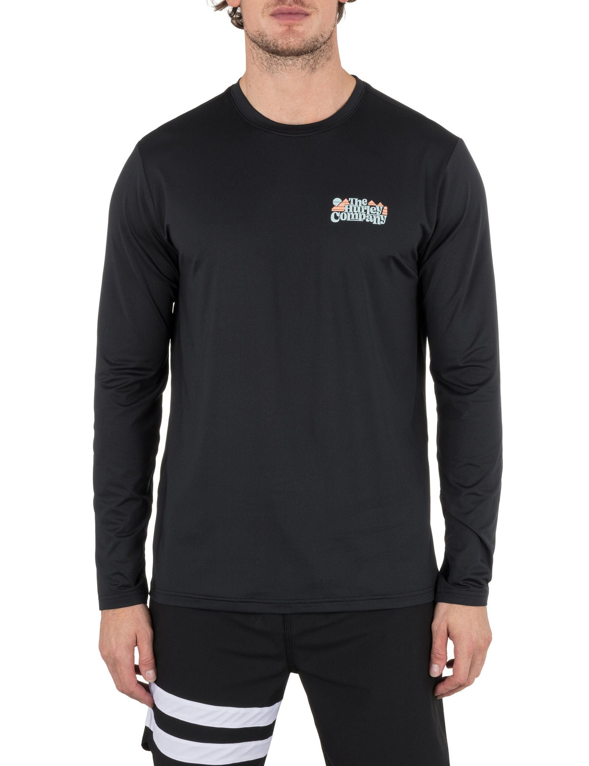 Hybrid UPF Long Sleeve in BLACK