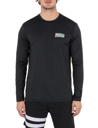 Hybrid UPF Long Sleeve in BLACK