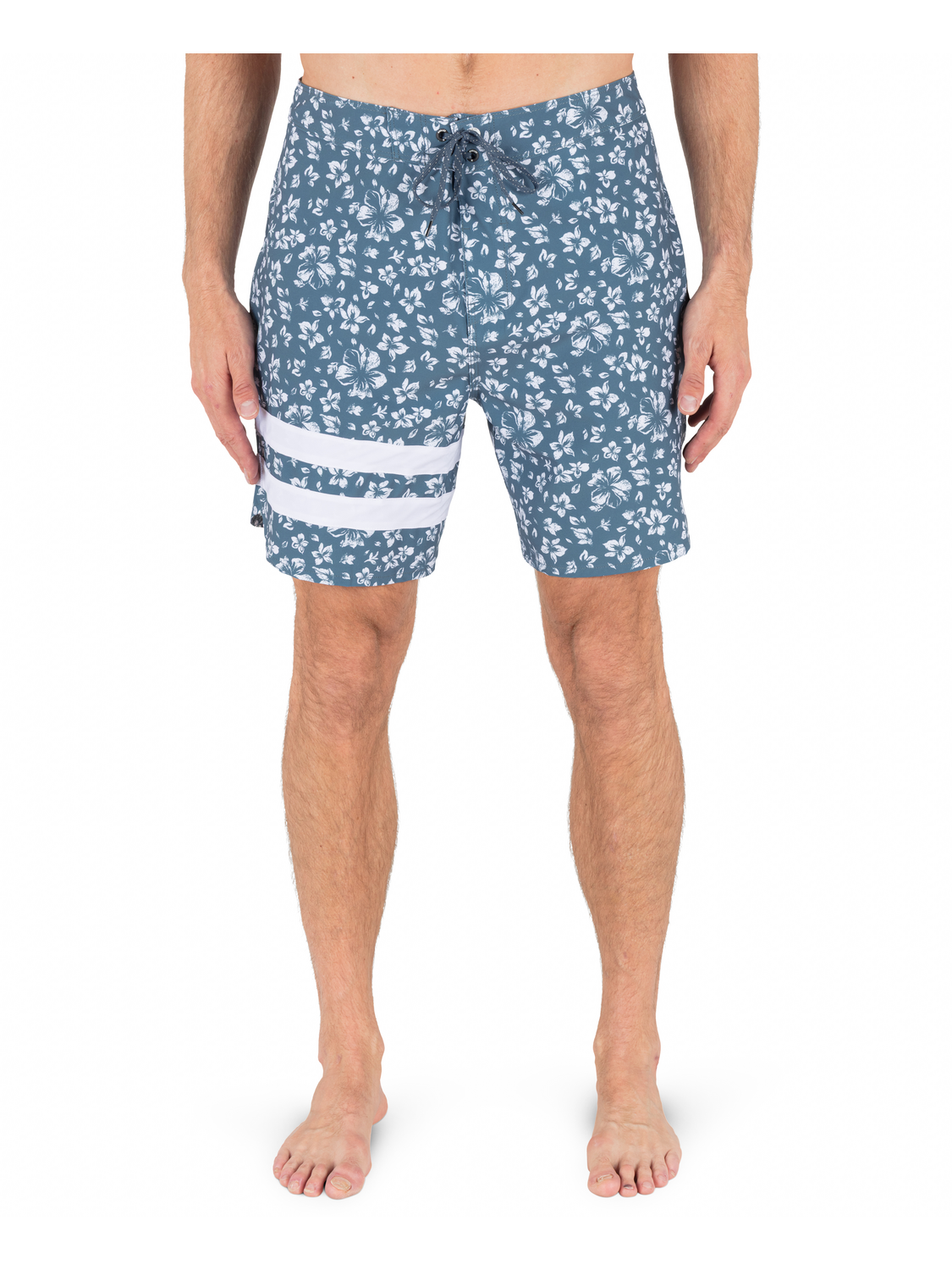 Phantom Eco Block Party 18" Boardshort in Grey Teal