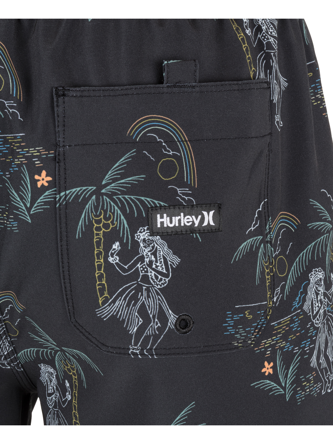 Cannonball Volley 17" Boardshort in Black Mixed