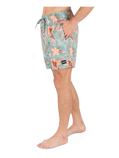Cannonball Volley 17" Boardshort in Cilantro