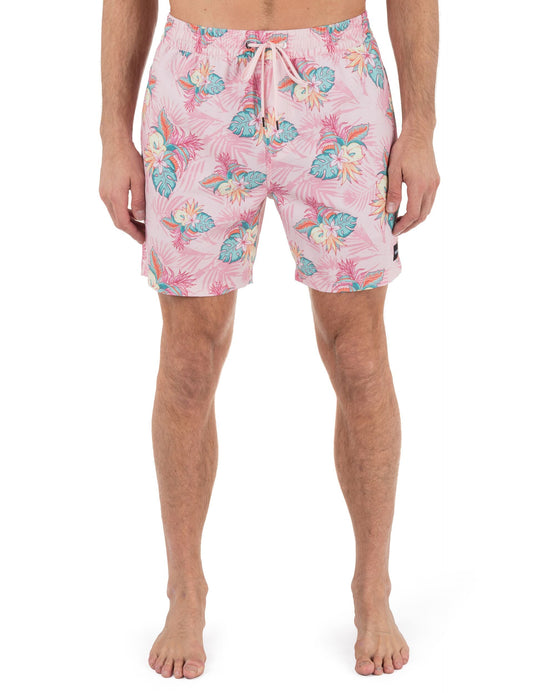 Cannonball Volley Boardshort 17" in CANDY PINK