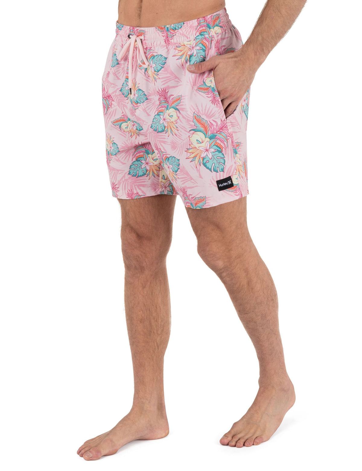 Cannonball Volley Boardshort 17" in CANDY PINK