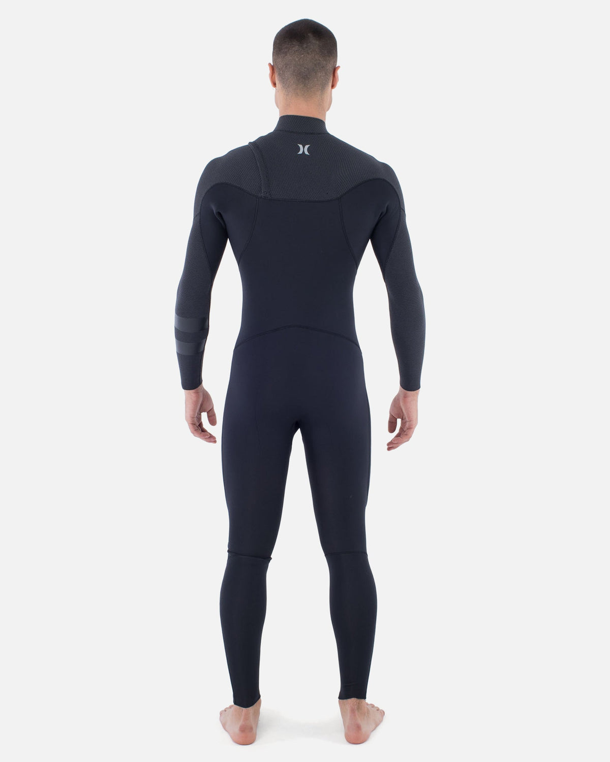 Mens Plus Sleeve Texture 4/3mm Fullsuit in Black