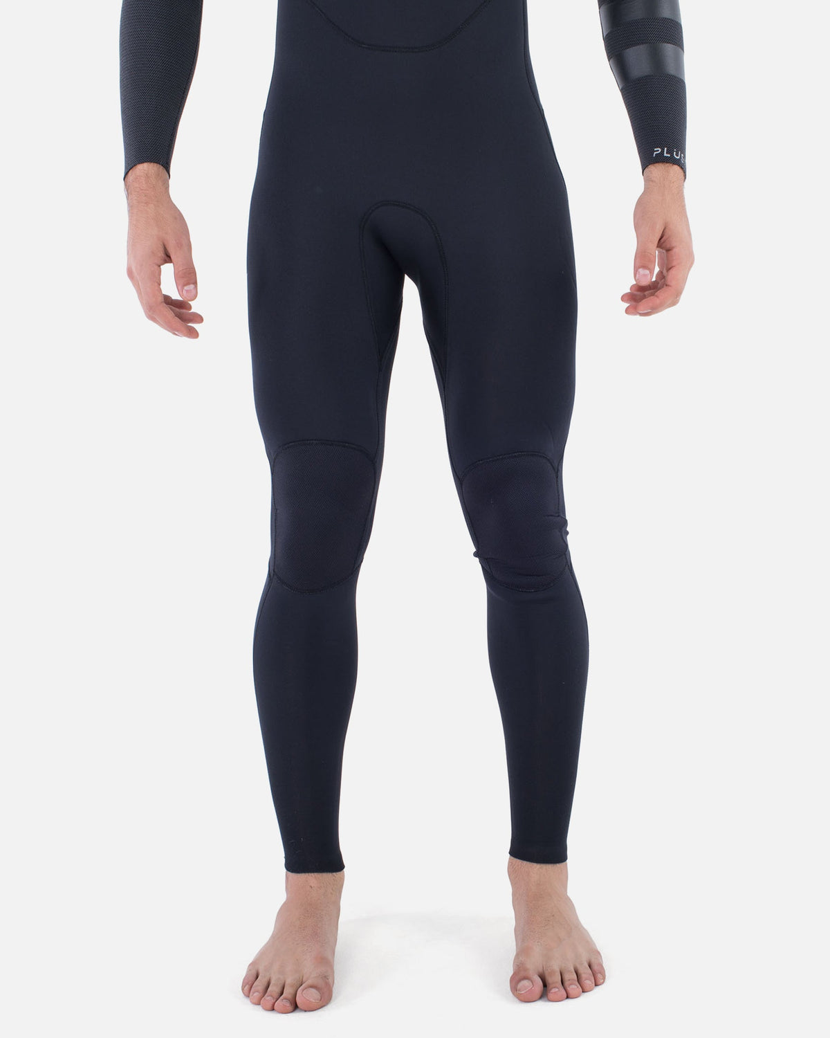 Mens Plus Sleeve Texture 4/3mm Fullsuit in Black