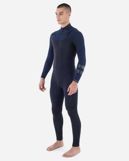 Mens Plus Sleeve Texture 4/3mm Fullsuit in Total Eclipse