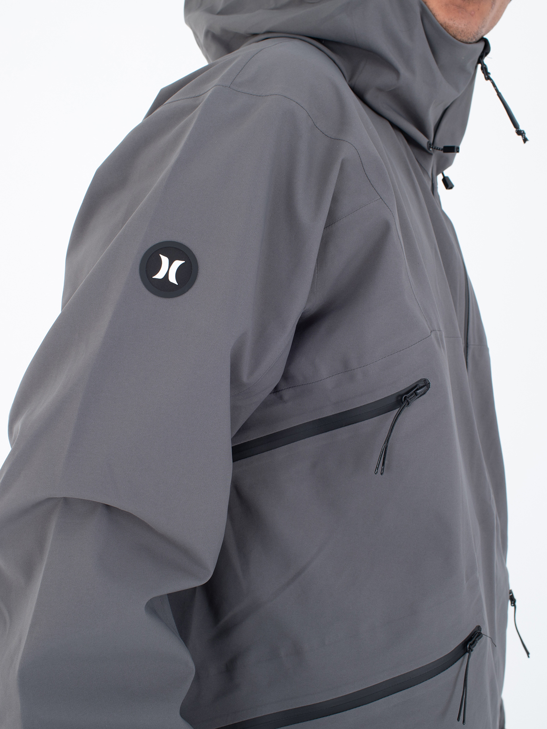 Cream Snow Jacket in Dark Stone Grey