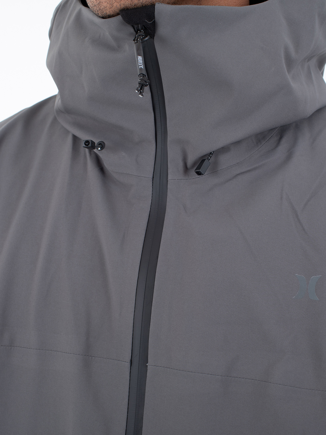 Cream Snow Jacket in Dark Stone Grey