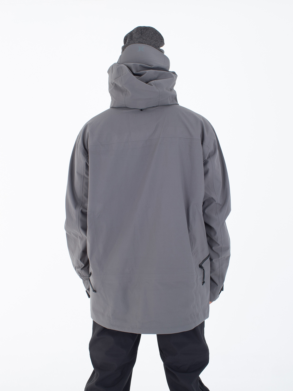 Cream Snow Jacket in Dark Stone Grey