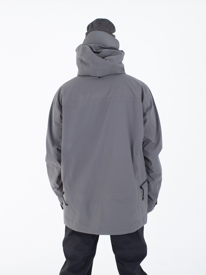 Cream Snow Jacket in Dark Stone Grey