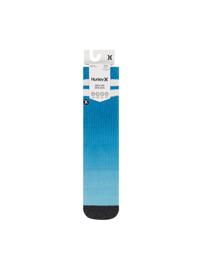Printed Crew Sock in Sea View