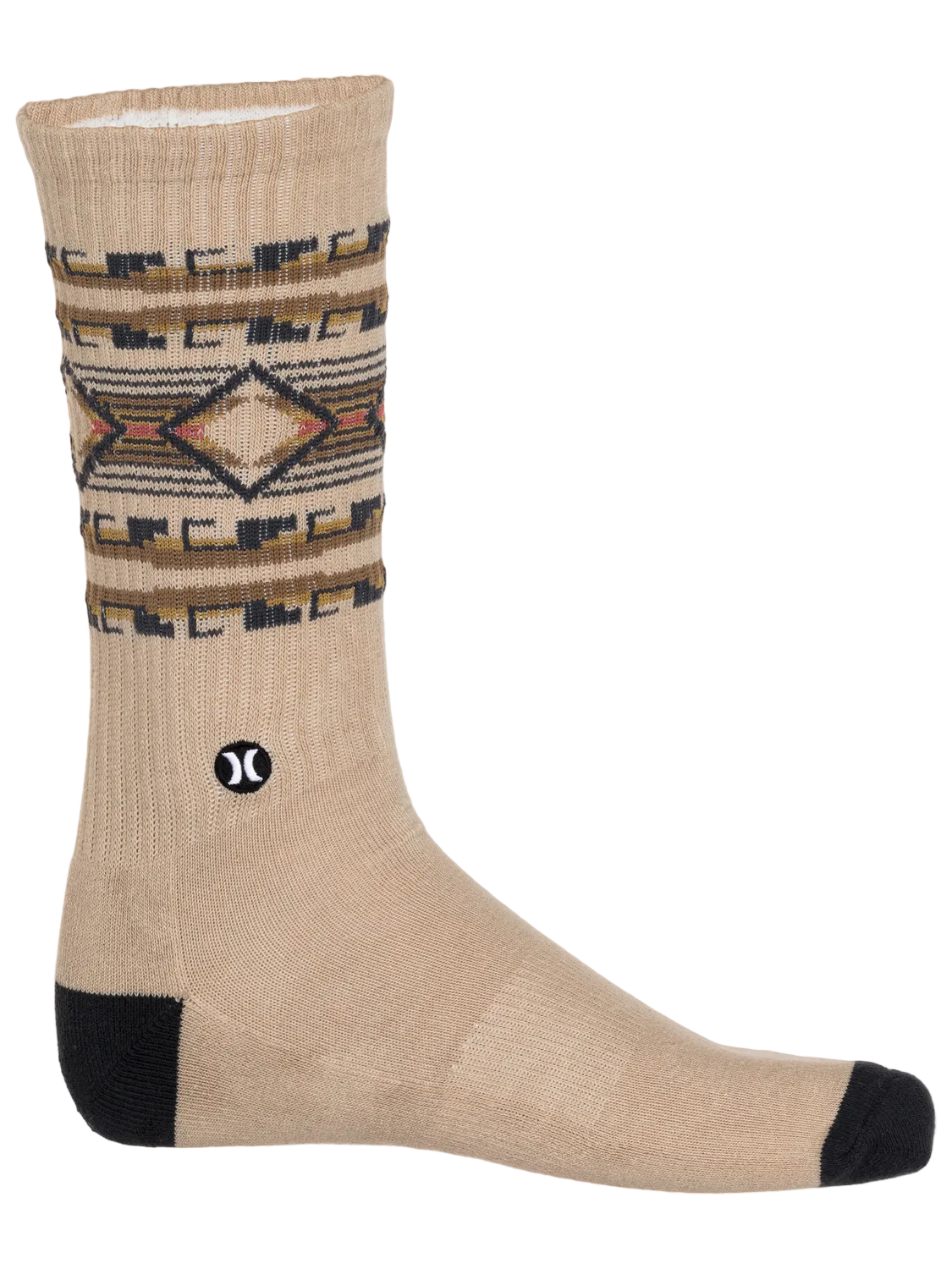 H2O Dri Jacquard Crew Sock in Iron Ore