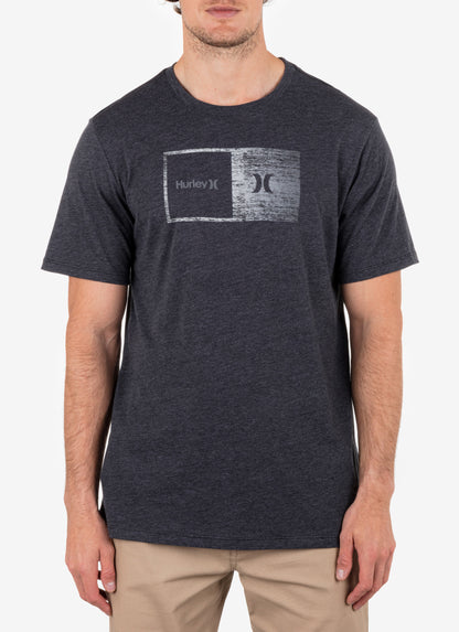Everyday Halfer Gradient Short Sleeve in BLACK HEATHER