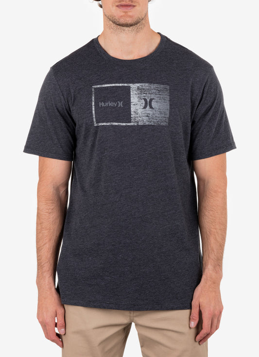 Everyday Halfer Gradient Short Sleeve in BLACK HEATHER