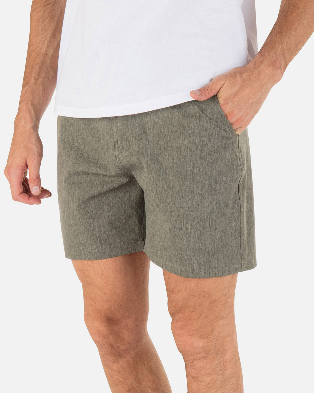Phantom Heather Walkshort 18" in Olive