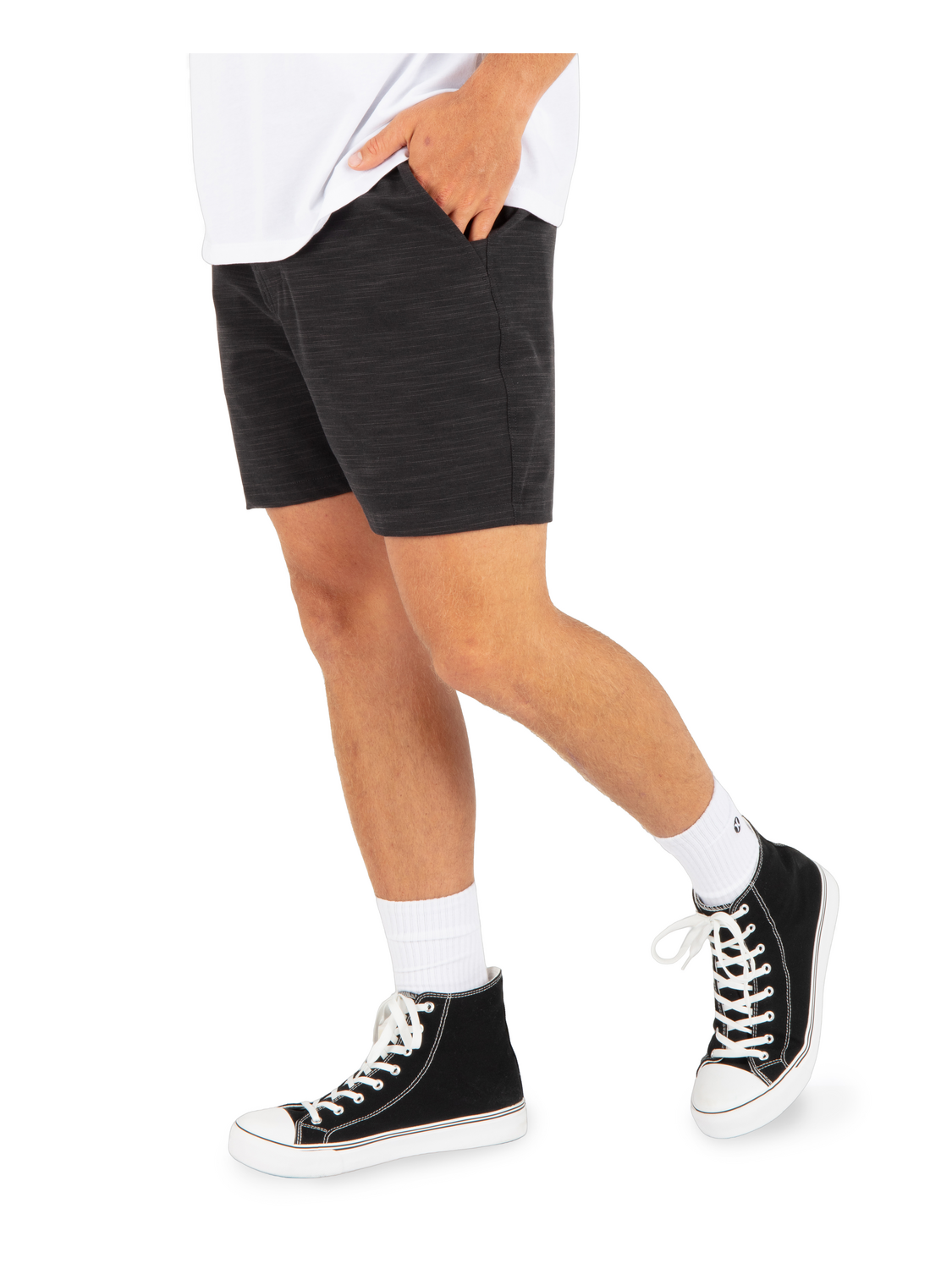 Phantom Slub 3/4 Waistband 18" in BLACK