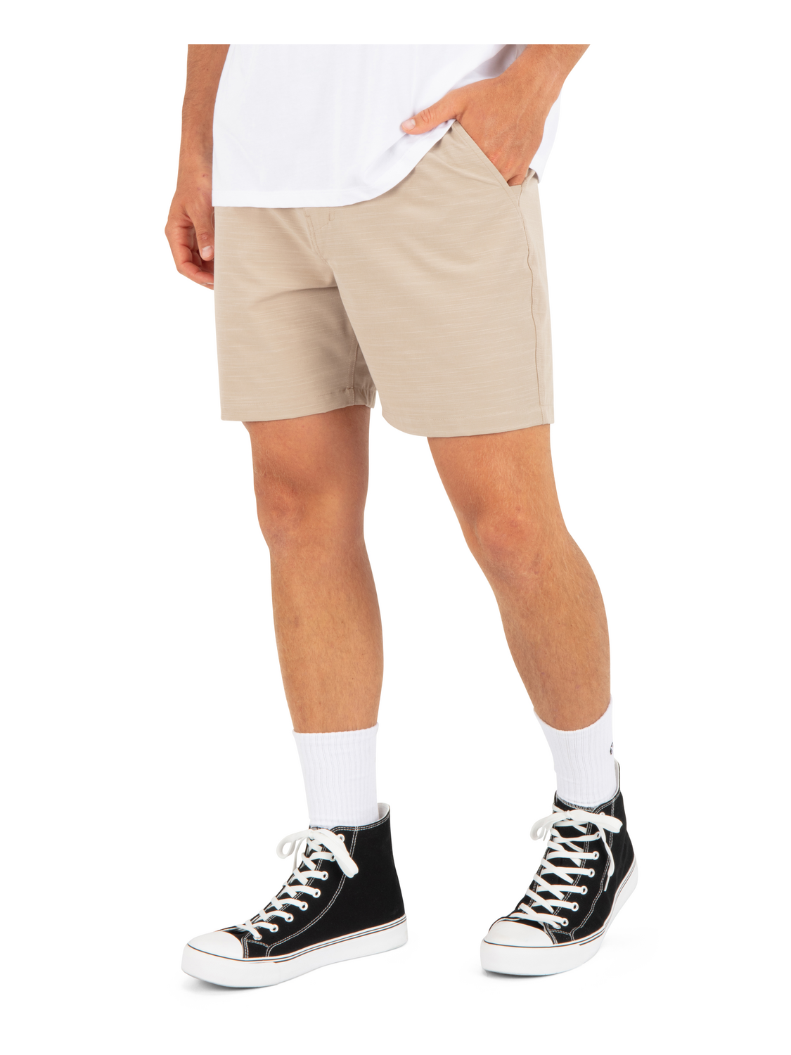 Phantom Slub 3/4 Waistband 18" in Khaki