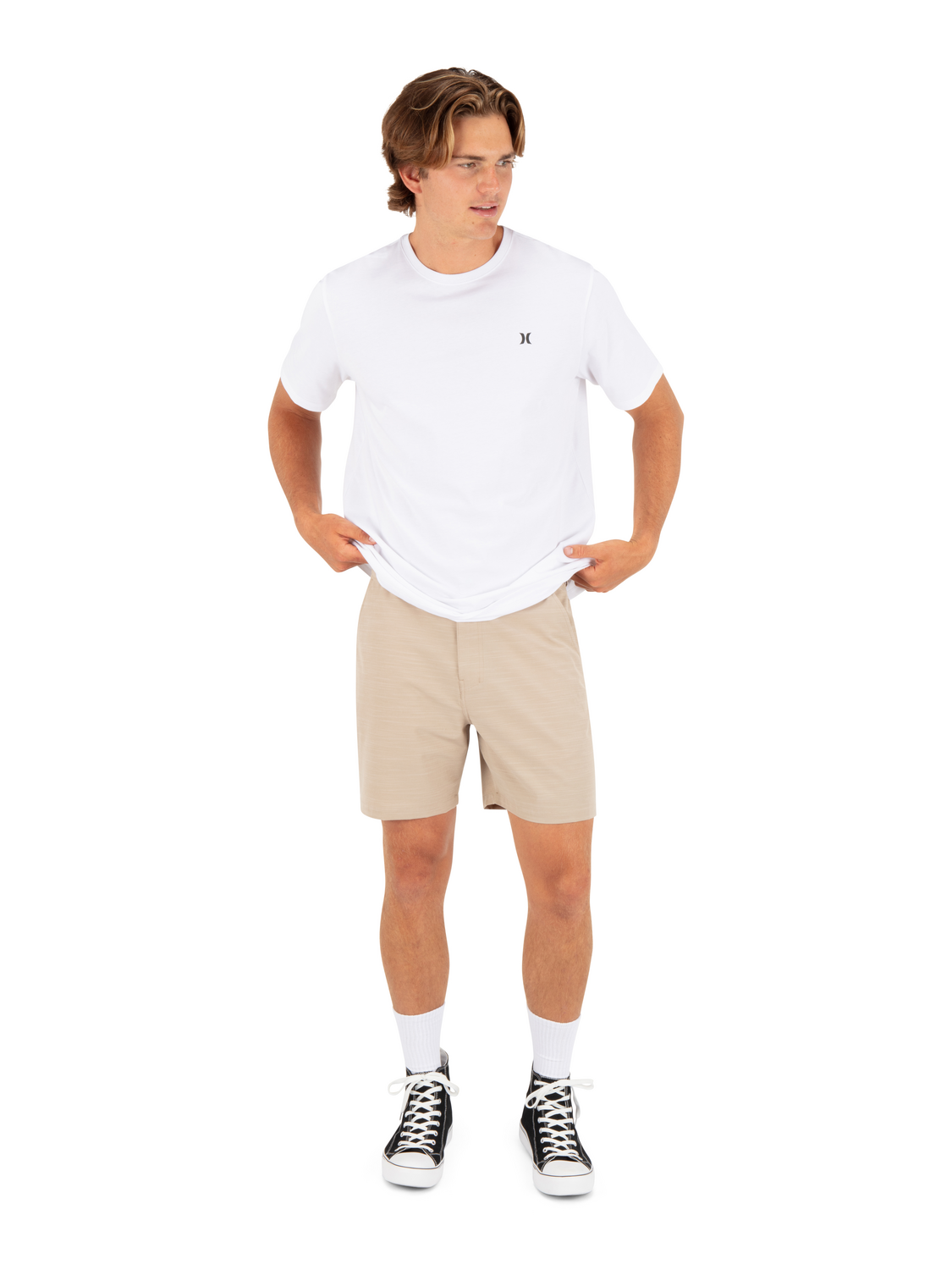 Phantom Slub 3/4 Waistband 18" in Khaki