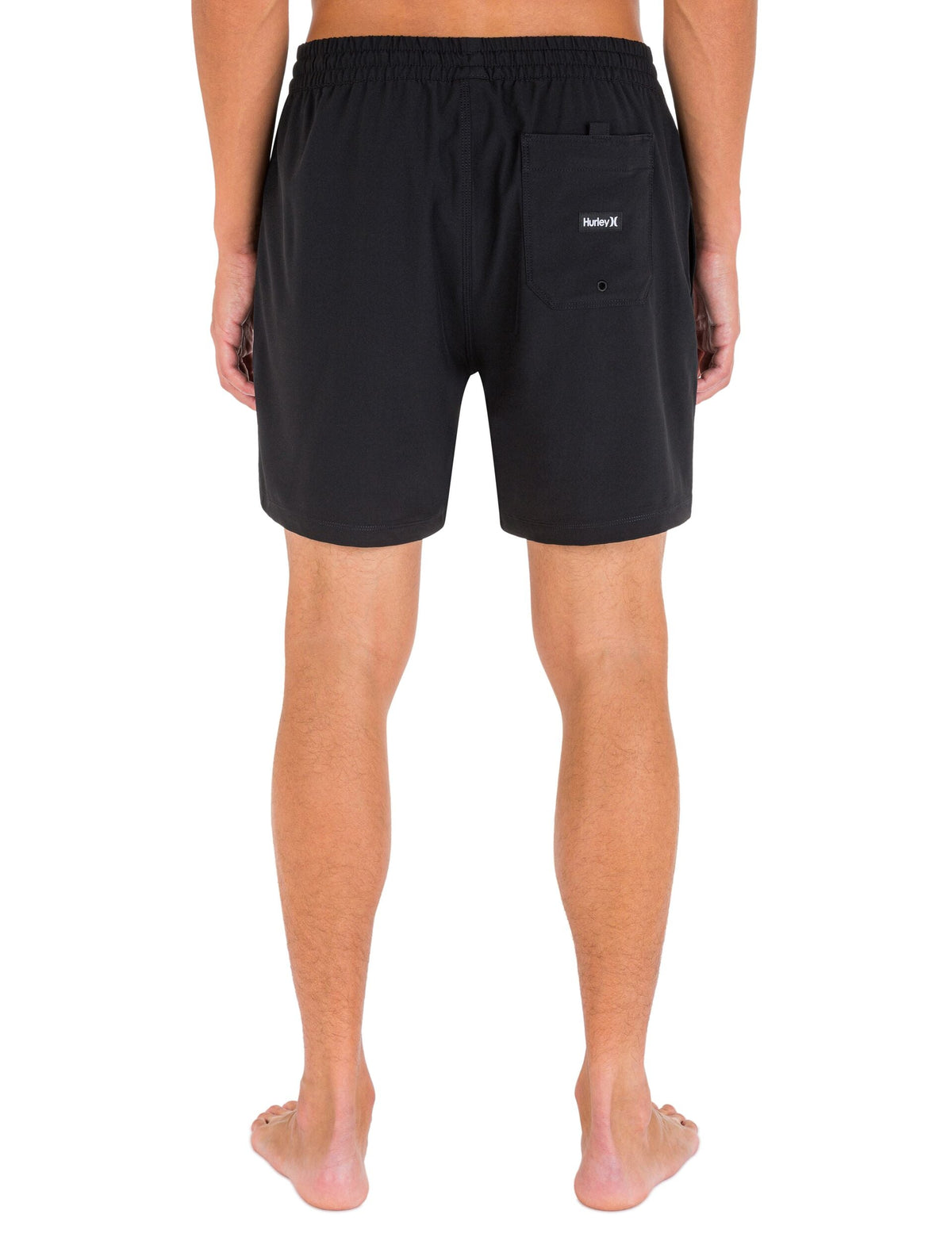 One And Only Solid Volley Boardshort 17" in Black