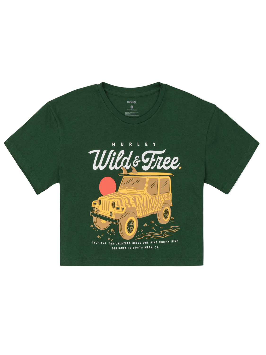 Wild And Free Boxy Crop Tee in EDEN