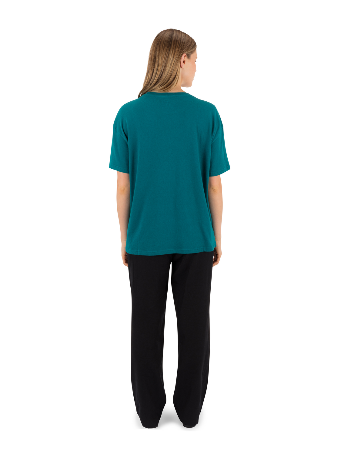 Surf Hooky Boxy Crop Tee in Deep Lake