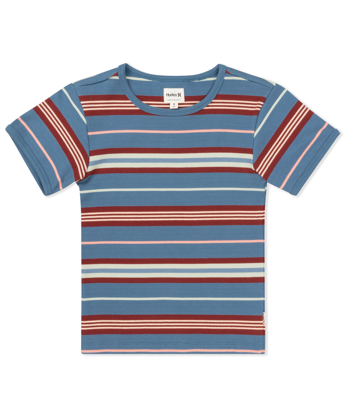 Just A Girl Baby Tee in Oceanview