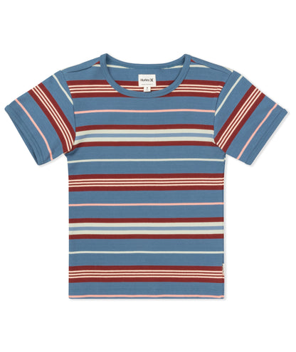 Just A Girl Baby Tee in Oceanview
